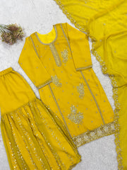 Party-wear Georgette Sequence Embroidery Work Suit