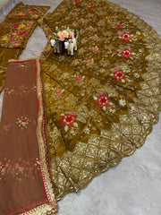 Jimmy Choo Trending Embroidery Sequence Work Lehenga Choli