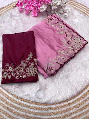 Beautiful Malai Silk Silk Satin Saree