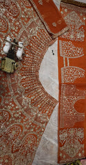 Party-wear Butterfly Net Embroidery Sequence Work Lehenga Choli