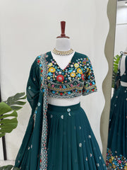 Beautiful Georgette Thread With Sequence Work Lehenga Choli