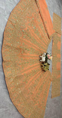 Party-wear Designer Georgette Embroidery Coding Sequence Work Lehenga Choli