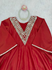 Festive Special Cosmos Mirror With Embroidery Work Sharara