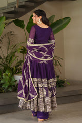Beautiful Georgette Embroidery Sequence Work Gown
