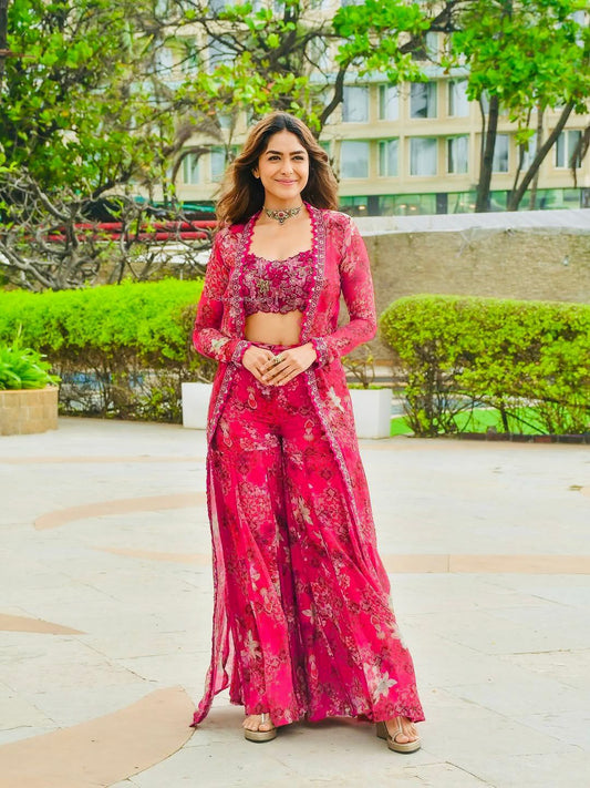 Designer Elegant Tibby Silk Ethnic Wear Sharara Set