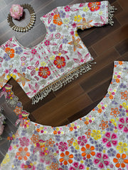 Party-wear Georgette Thread With Sequence Work Lehenga Choli