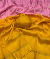Beautiful Viscose Khadi Silk Jacquard Leaf Figure Designer Saree