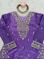 Elegant Ethnic Wear Jimmy Choo Thread With Sequence Work Suit