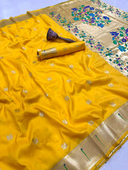 Beautiful Pure Soft Kanchivaram Paithani Silk Saree