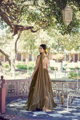 Beautiful Marble Fabric With Elegant Sequins & Thread Work Lehenga Choli