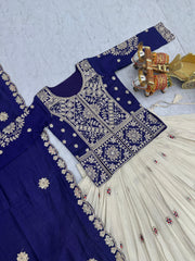 Festival Special Vichitra Silk Embroidery Coding Sequence Work Lehenga Choli
