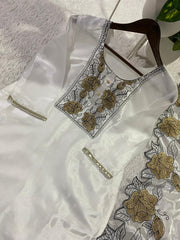Beautiful Designer Jimmy Choo Embroidery With Cut Work Suit