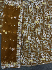 Reception Special Bridal Premium Soft Butterfly Net Real Mirror Embroidery Sequence Work Lehenga Choli