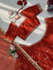 Beautiful Trending Krishma Silk Thread With Sequence Work Lehenga Choli