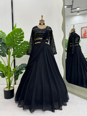 Indo Western Georgette Lehenga Choli
