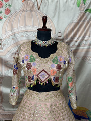 Trending Jimmy Choo Embroidery & Sequence Work Lehenga Choli