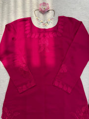 Beautiful Soft Cotton Thread Sequence Work Suit