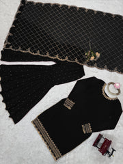 Elegant Georgette Sequence Work Salwar Suit