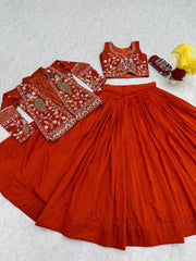 Beautiful Vichita Silk Sequence Work Lehenga choli