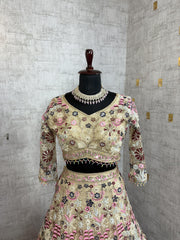 Party-wear Premium Quality Soft Net Coding Sequins Work Lehenga Choli