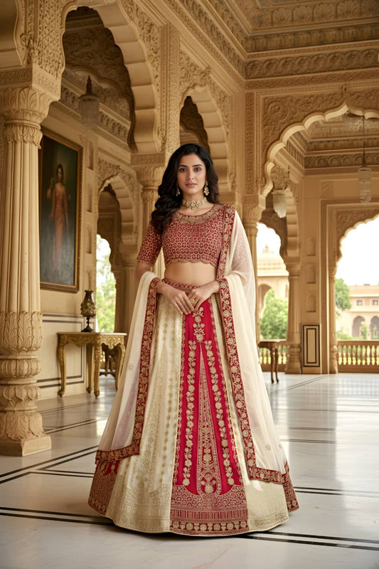 Beautiful Charming Georgette Sequence & Embroidery Work Lehenga Choli