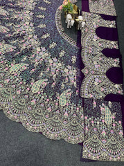 Beautiful Soft Butterfly Net Coding & Sequence Work Lehenga Choli