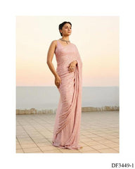 Bollywood Blockbuster Georgette With Heavy Sequence Work Designer Saree