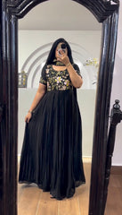 Beautiful Designer Georgette Thread Sequence Work Gown