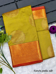 South Indian Special Kanchi Pattu Silk Saree With Rich Pallu