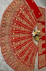 Attritive Embroidery Real mirror Work Lehenga Choli