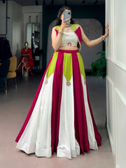 Navratri Special Pure Rayon Lehenga Choli With Jacket
