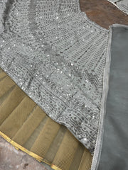 Party-wear  Georgette Embroidery Sequins Work Lehenga Choli