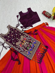 Navratri Special Vichitra Silk Work Lehenga Choli