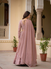 Perfect Wedding Special Georgette Thread Zari Sequence Embroidery Work Lehenga Choli