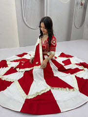 Navratri Special Cotton Gotapatti & Handwork Lehenga With Stitched Choli