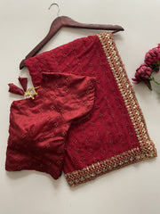 Bollywood Blockbuster Georgette Embroidery Work Saree