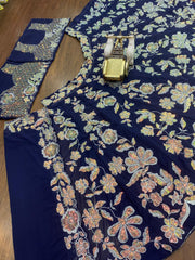 Reception Special Georgette Embroidery Sequence Work Lehenga Choli