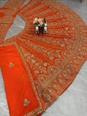 Party-wear Designer Georgette Embroidery Coding Sequence Work Lehenga Choli