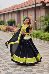 Navratri Special Pure Cotton Gamathi Work Lehenga Choli