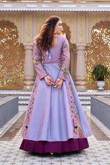 Wedding Special Satin Silk Embroidery Sequence Work Lehenga Choli