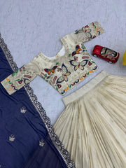 Beautiful Pure Tissue Silk Heavy Thread & Sequence Work Lehenga Choli