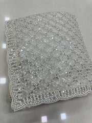 Party-wear Net Beads Sequence & Pearl Embroidery Work Saree