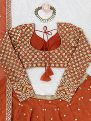 Sangeet Special Georgette Thread & Sequence Embroidery Work Lehenga Choli