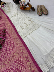 Designer Party-wear Georgette Sequence Embroidery Suit