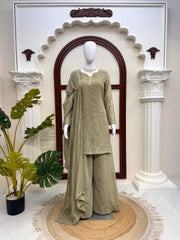 Beautiful Georgette Thread With Sequence Work Suit