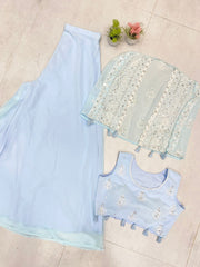 Trending Party-wear Georgette Three Piece Set