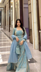 Charming Fendy Silk Crafted For Comfort Stitched Suit
