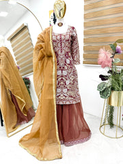 Party-wear Georgette Sequence Georgette Work Suit