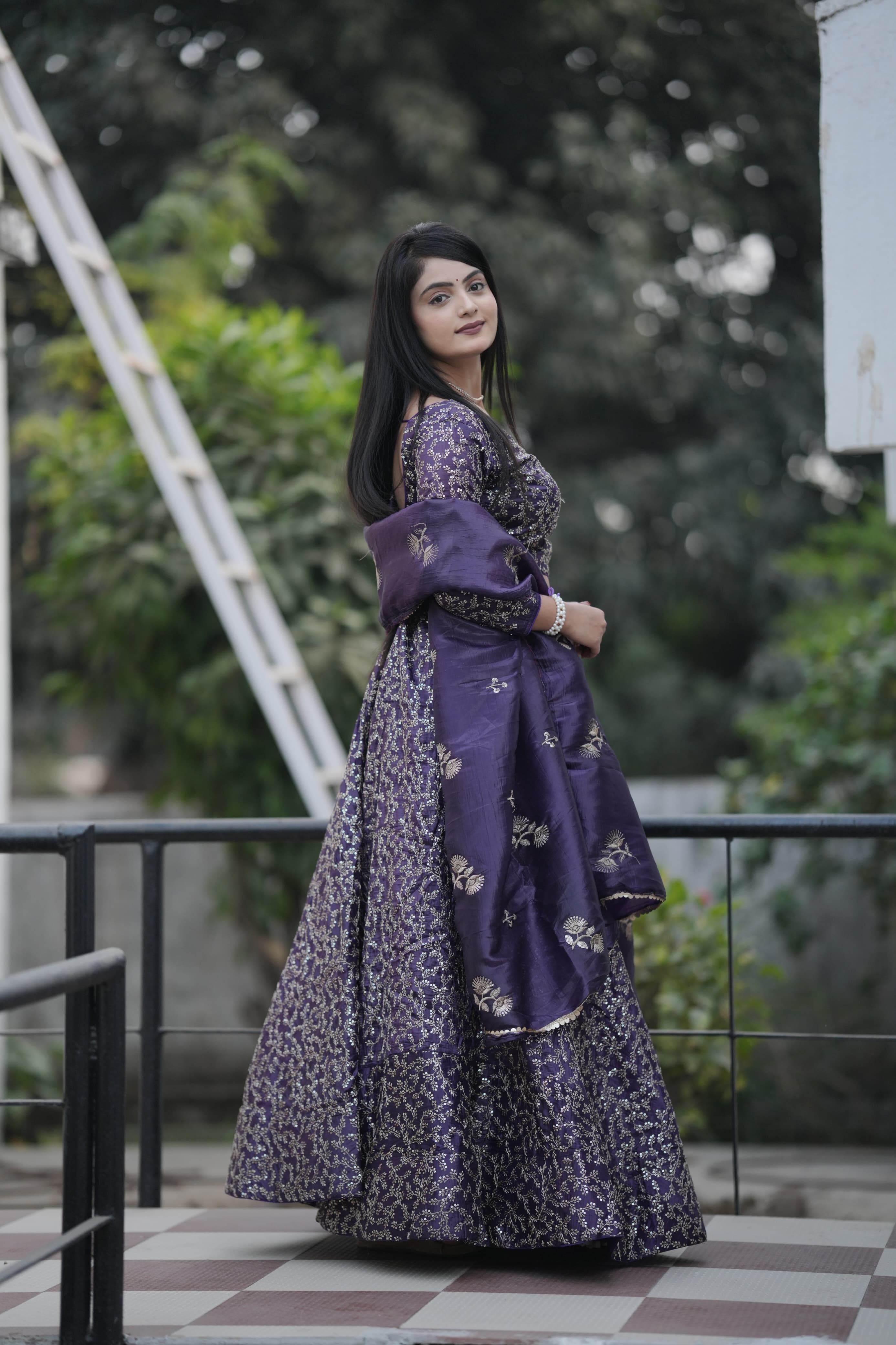 Trending Gold Crush Sequence With Zari Work Lehenga Choli