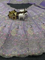 Wedding Special Soft Butterfly Net Coding Sequence Work Lehenga Choli